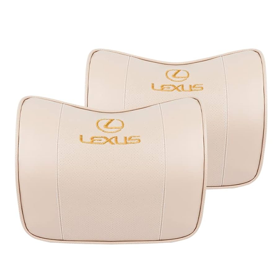 Amazon | レクサス 新しい 刺繍 レザー 低反発 ネックパッド IS